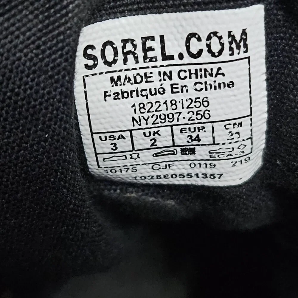 Sorel Madson Moc Toe Lace Up Boots Brown Suede Ankle Hiking NY2997 256‎ Kids 3
